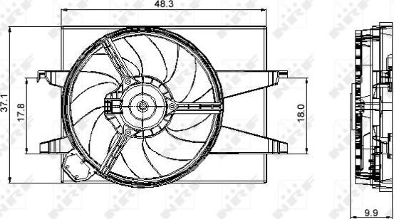 NRF 47006 - Ventilators, Motora dzesēšanas sistēma www.autospares.lv