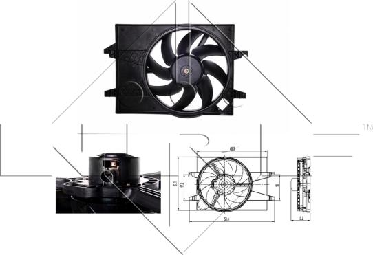 NRF 47007 - Ventilators, Motora dzesēšanas sistēma autospares.lv