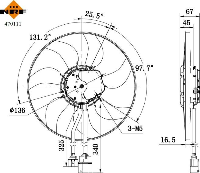 NRF 470111 - Ventilators, Motora dzesēšanas sistēma www.autospares.lv