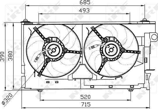 NRF 47030 - Ventilators, Motora dzesēšanas sistēma www.autospares.lv