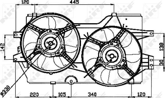 NRF 47031 - Ventilators, Motora dzesēšanas sistēma www.autospares.lv