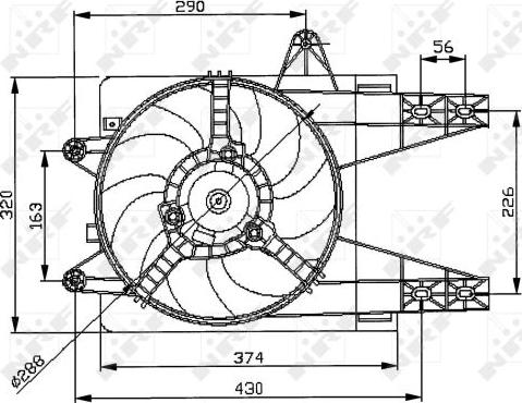 NRF 47038 - Ventilators, Motora dzesēšanas sistēma www.autospares.lv