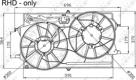 NRF 47033 - Ventilators, Motora dzesēšanas sistēma www.autospares.lv