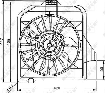 NRF 47032 - Ventilators, Motora dzesēšanas sistēma www.autospares.lv