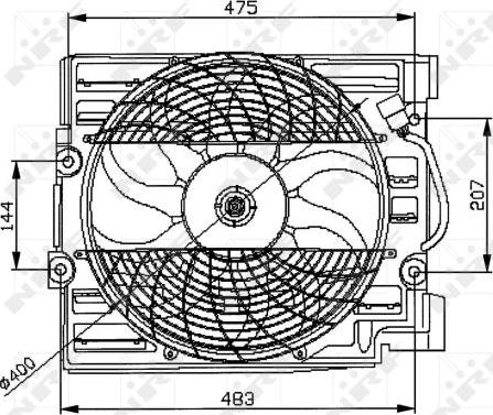 NRF 47029 - Ventilators, Motora dzesēšanas sistēma www.autospares.lv