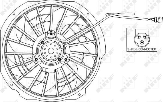 NRF 47025 - Ventilators, Motora dzesēšanas sistēma www.autospares.lv