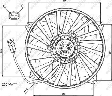 NRF 47073 - Ventilators, Motora dzesēšanas sistēma www.autospares.lv