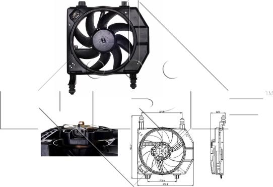 NRF 47077 - Ventilators, Motora dzesēšanas sistēma www.autospares.lv