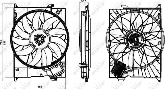 NRF 47852 - Ventilators, Motora dzesēšanas sistēma www.autospares.lv