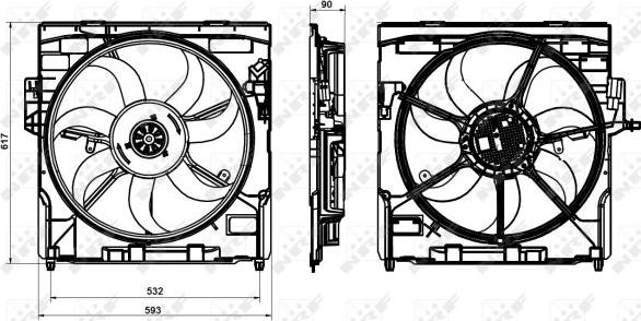 NRF 47864 - Ventilators, Motora dzesēšanas sistēma www.autospares.lv