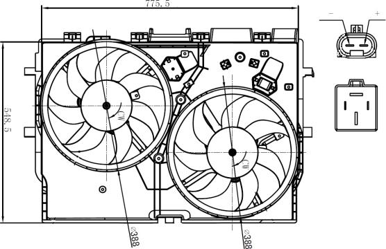 NRF 47866 - Ventilators, Motora dzesēšanas sistēma www.autospares.lv