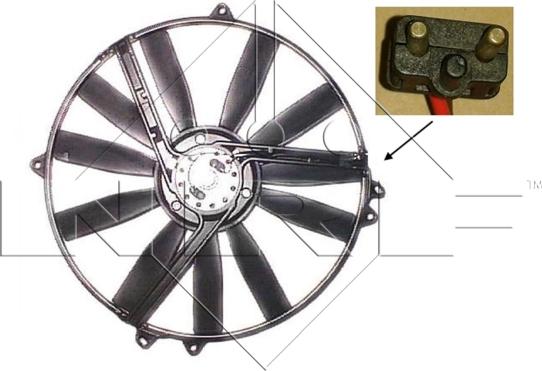 NRF 47300 - Fan, radiator www.autospares.lv