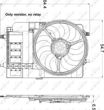 NRF 47301 - Ventilators, Motora dzesēšanas sistēma www.autospares.lv