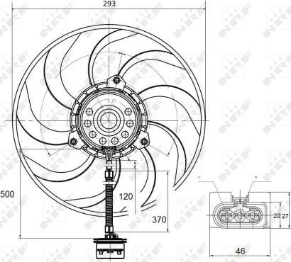 NRF 47373 - Ventilators, Motora dzesēšanas sistēma www.autospares.lv