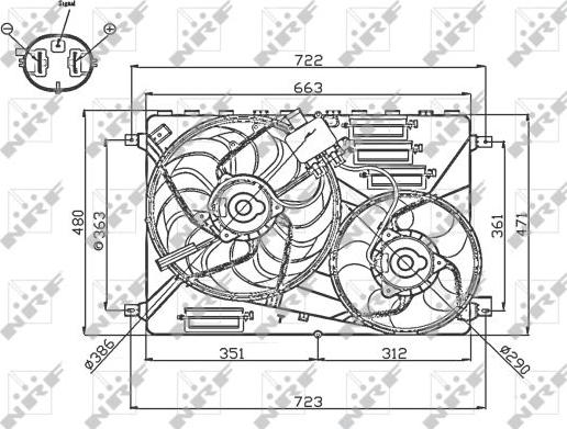 NRF 47756 - Ventilators, Motora dzesēšanas sistēma www.autospares.lv