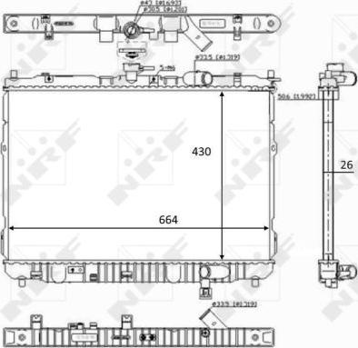 NRF 59046 - Radiators, Motora dzesēšanas sistēma www.autospares.lv