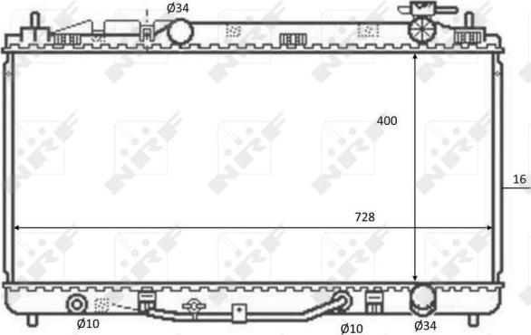 NRF 59079 - Radiators, Motora dzesēšanas sistēma autospares.lv