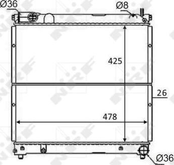 NRF 59106 - Radiators, Motora dzesēšanas sistēma www.autospares.lv