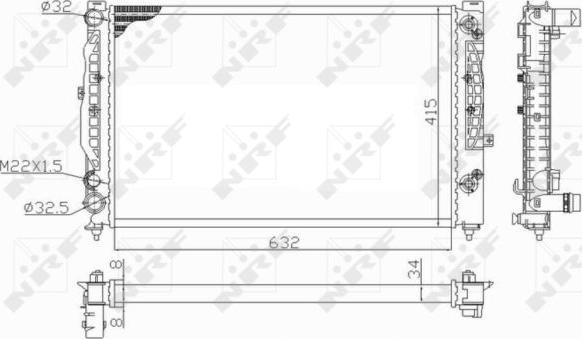 NRF 59101 - Radiators, Motora dzesēšanas sistēma www.autospares.lv