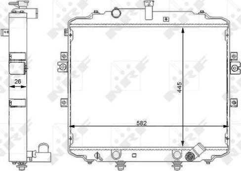 NRF 59107 - Radiators, Motora dzesēšanas sistēma www.autospares.lv