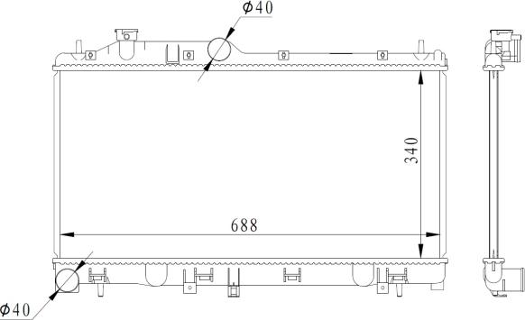 NRF 59116 - Radiators, Motora dzesēšanas sistēma www.autospares.lv