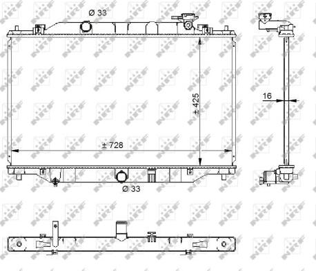 NRF 59206 - Radiators, Motora dzesēšanas sistēma www.autospares.lv