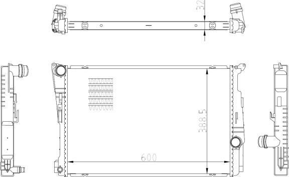 NRF 59228 - Radiators, Motora dzesēšanas sistēma www.autospares.lv