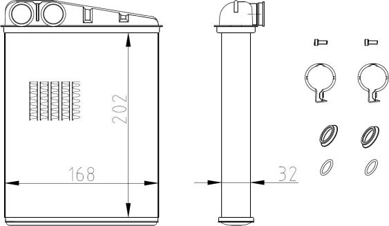 NRF 54410 - Siltummainis, Salona apsilde www.autospares.lv