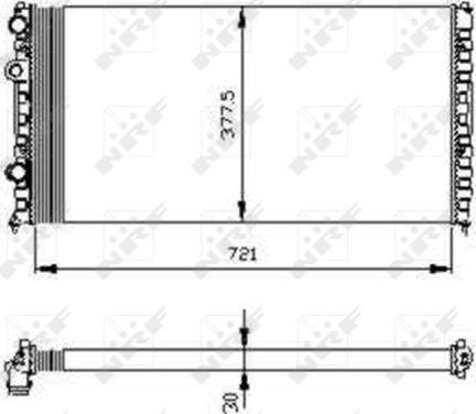 NRF 54696 - Radiators, Motora dzesēšanas sistēma www.autospares.lv