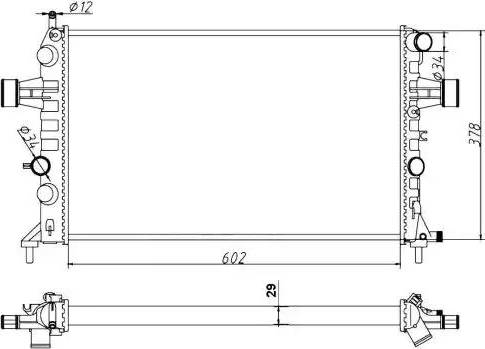 NRF 54668A - Radiators, Motora dzesēšanas sistēma www.autospares.lv