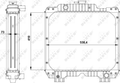 NRF 54099 - Radiators, Motora dzesēšanas sistēma www.autospares.lv