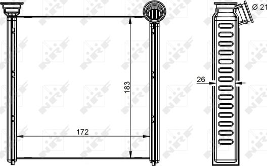 NRF 54342 - Siltummainis, Salona apsilde www.autospares.lv