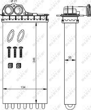 NRF 54332 - Siltummainis, Salona apsilde www.autospares.lv