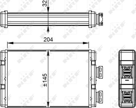 NRF 54295 - Siltummainis, Salona apsilde www.autospares.lv