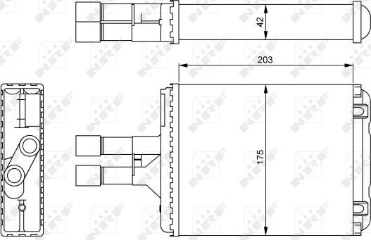 NRF 54242 - Siltummainis, Salona apsilde www.autospares.lv