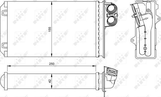 NRF 54250 - Siltummainis, Salona apsilde www.autospares.lv