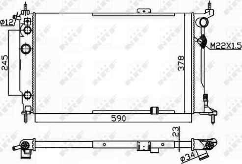 NRF 54201 - Radiators, Motora dzesēšanas sistēma www.autospares.lv