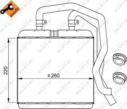 NRF 54217 - Siltummainis, Salona apsilde www.autospares.lv