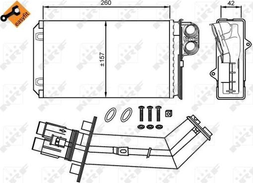 NRF 54280 - Siltummainis, Salona apsilde www.autospares.lv