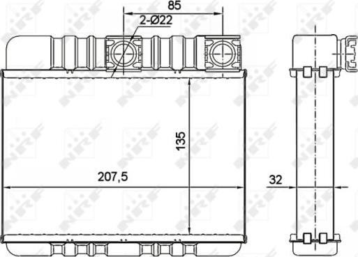 NRF 54277 - Siltummainis, Salona apsilde www.autospares.lv