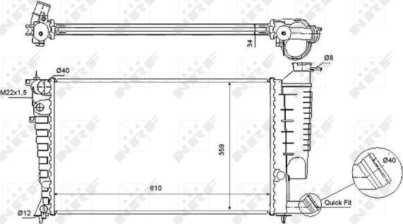 NRF 54715 - Radiators, Motora dzesēšanas sistēma www.autospares.lv