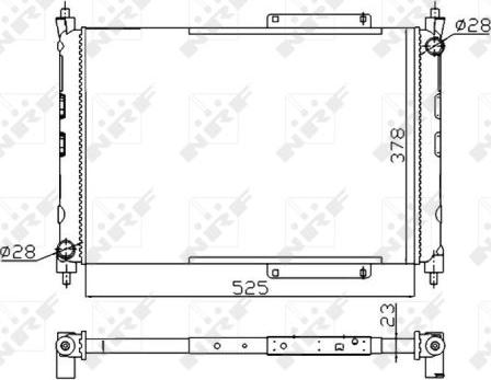 NRF 55425A - Radiators, Motora dzesēšanas sistēma www.autospares.lv