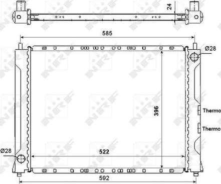 NRF 55425 - Radiators, Motora dzesēšanas sistēma www.autospares.lv