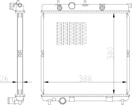 NRF 550016 - Radiators, Motora dzesēšanas sistēma www.autospares.lv