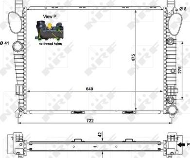 NRF 55325 - Radiators, Motora dzesēšanas sistēma www.autospares.lv