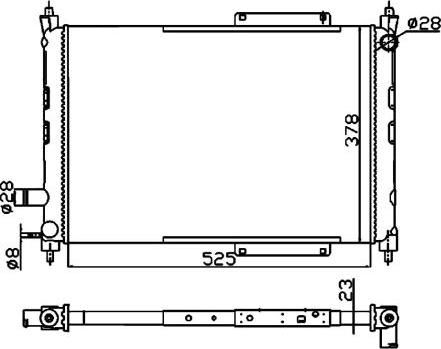 NRF 55326A - Radiators, Motora dzesēšanas sistēma www.autospares.lv