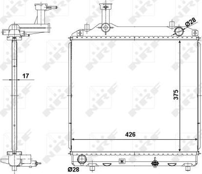 NRF 56062 - Radiators, Motora dzesēšanas sistēma www.autospares.lv