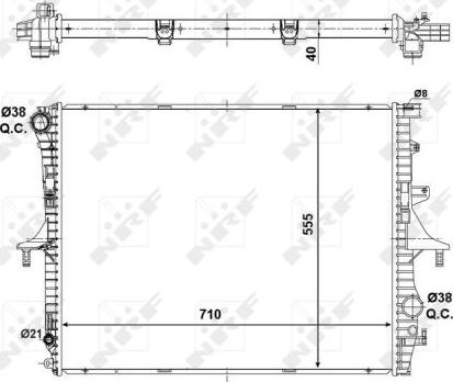 NRF 56124 - Radiators, Motora dzesēšanas sistēma www.autospares.lv