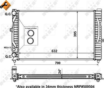 NRF 56127 - Radiators, Motora dzesēšanas sistēma www.autospares.lv