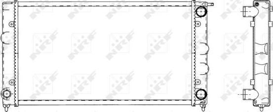 NRF 509501 - Radiators, Motora dzesēšanas sistēma autospares.lv